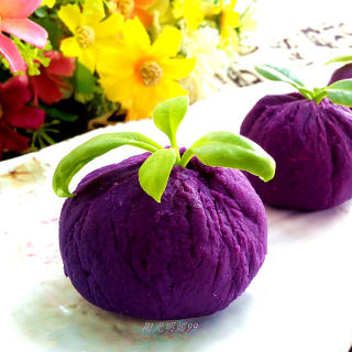 紫薯菠萝茶巾绞