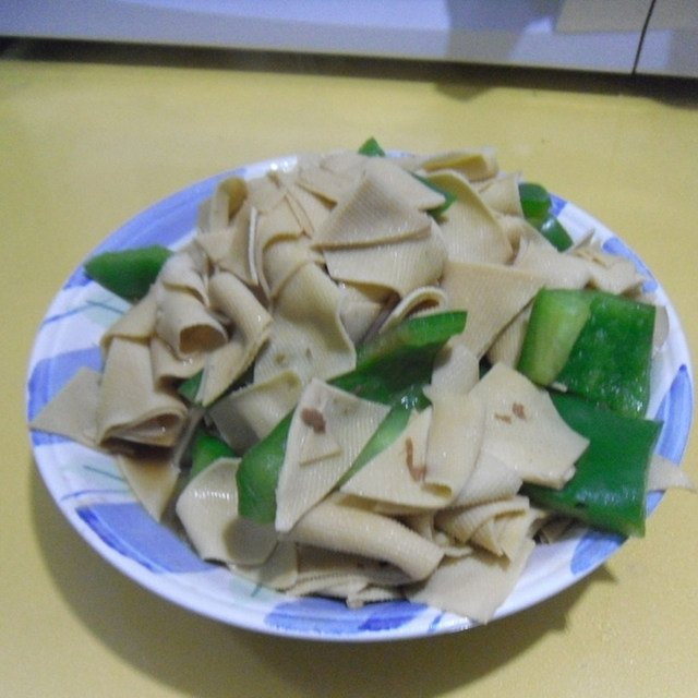 青椒干豆腐