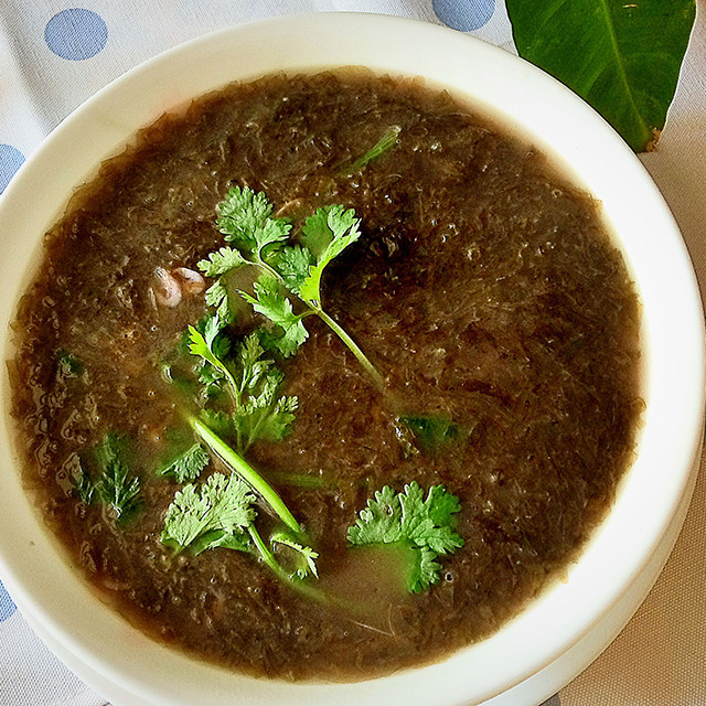 紫菜虾皮味增汤