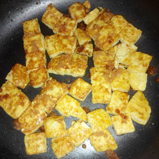 香煎肉松鸡蛋豆腐