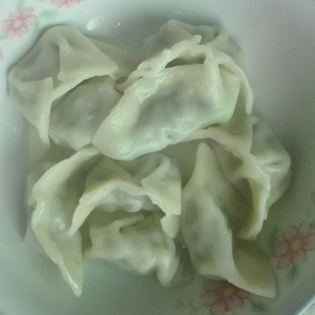 青椒韭菜饺子