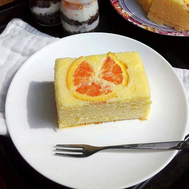 血橙酸奶蛋糕