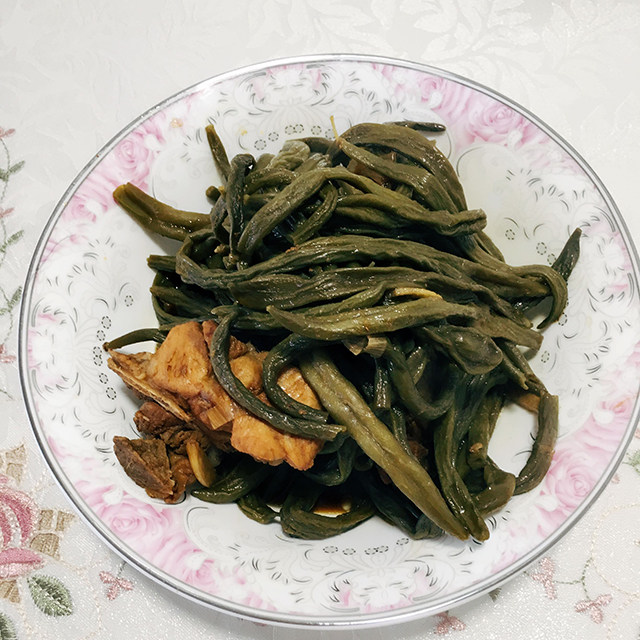 干豆角炖排骨