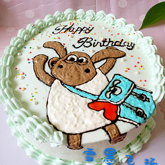 小羊提米生日蛋糕