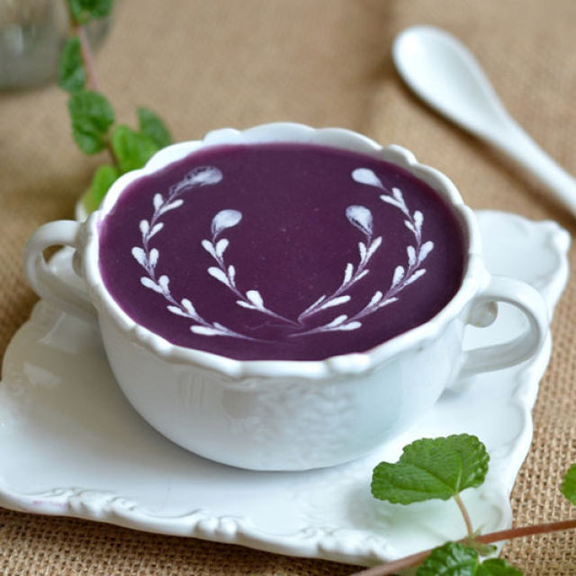 紫薯糯米糊