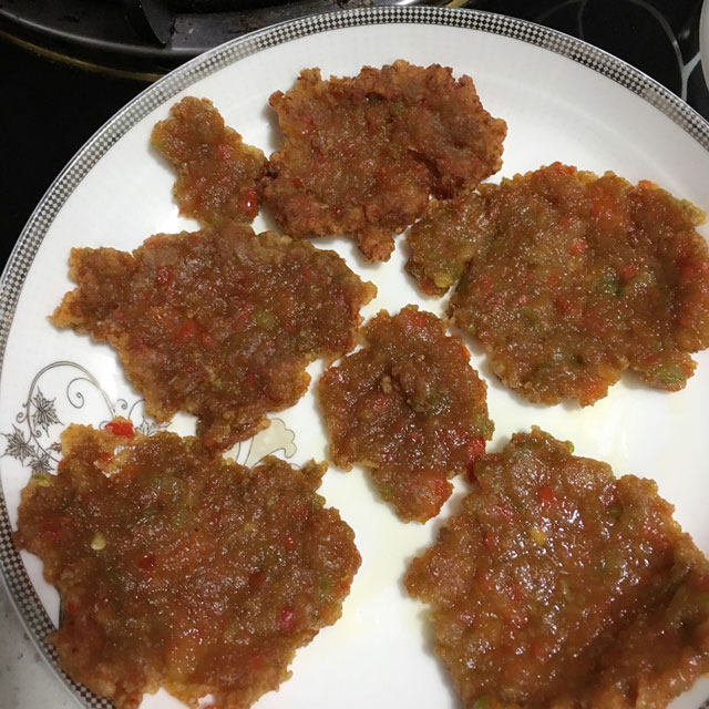 青红椒鸡肉冰