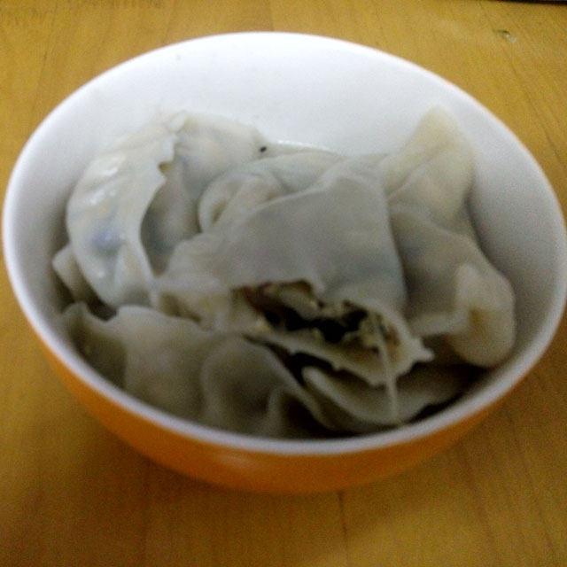 火腿菌菇饺