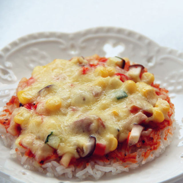 “懒人”创意—米饭披萨