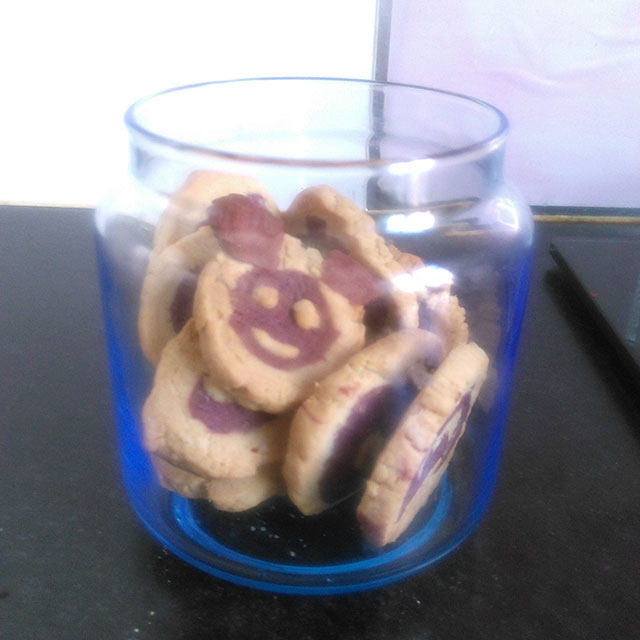空气炸锅版酸奶紫薯饼干