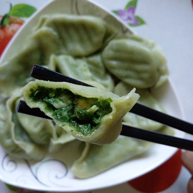 小白菜鲜虾水饺“原汁原味”