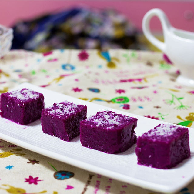 火龙紫薯糕