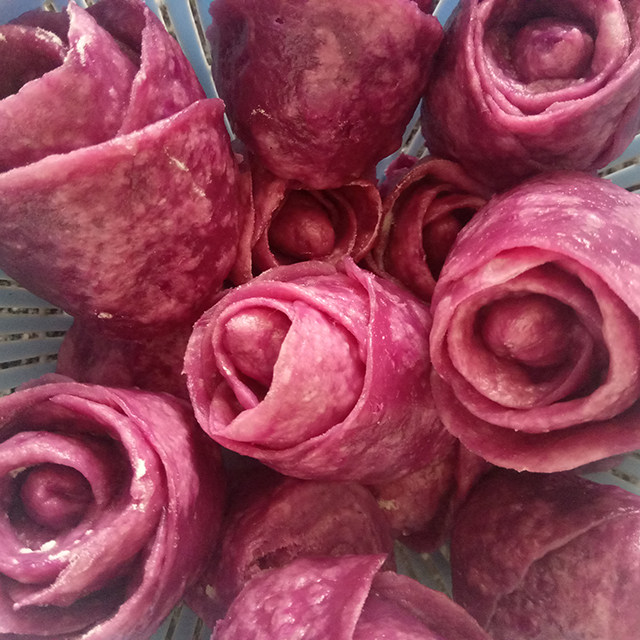 紫薯馒头玫瑰花