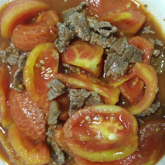 简单的番茄炒牛肉