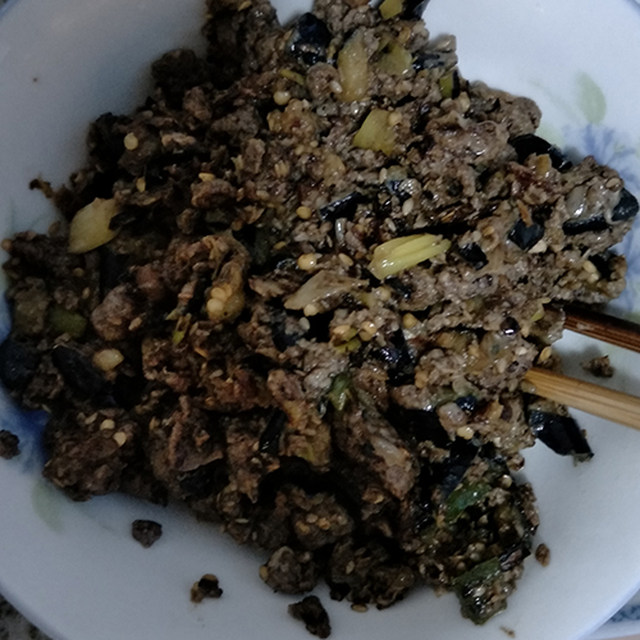 茄子炒虾酱