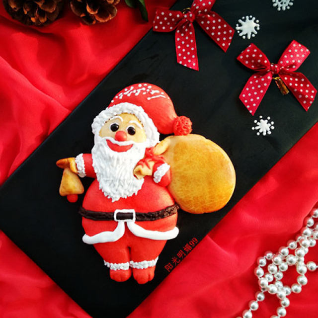 圣诞老人糖霜饼干【圣诞创意饼干】