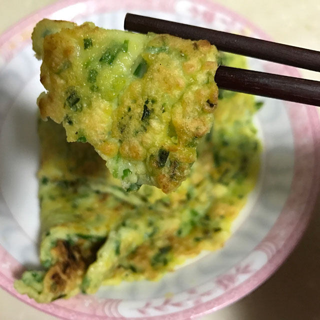 香煎小蒜饼