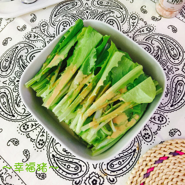 凉拌油麦菜