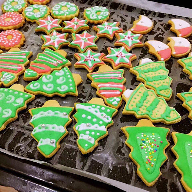 #第四届烘焙大赛暨是爱吃节#圣诞树翻糖饼干