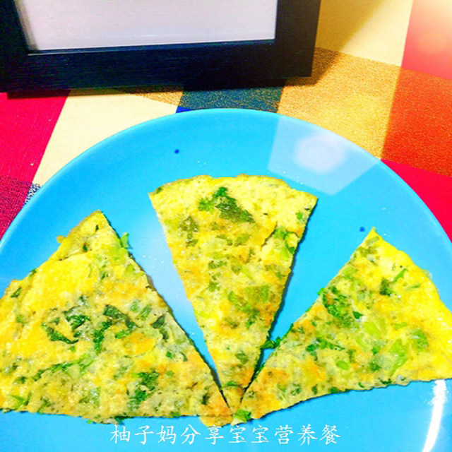 宝宝辅食—-苦菊蛋饼