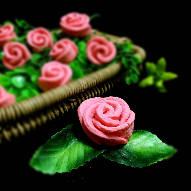 玫瑰花饼干