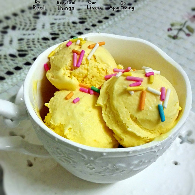 超级简单快手—芒果冰淇淋