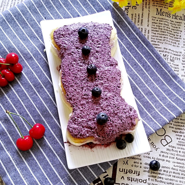 蓝莓酸奶糯米蛋糕