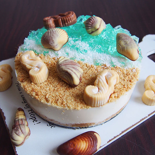 蔚蓝海洋冻芝士蛋糕