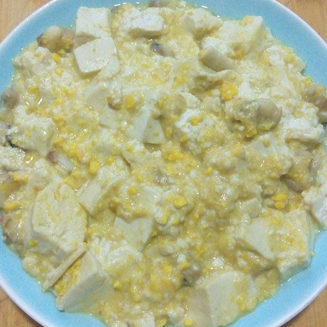 金沙海贝烩豆腐