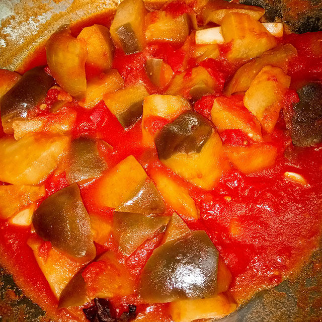 西红柿烧茄子