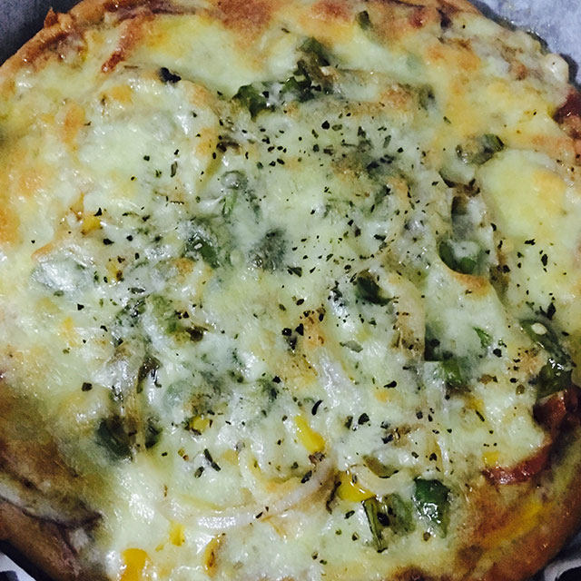 培根蔬菜披萨