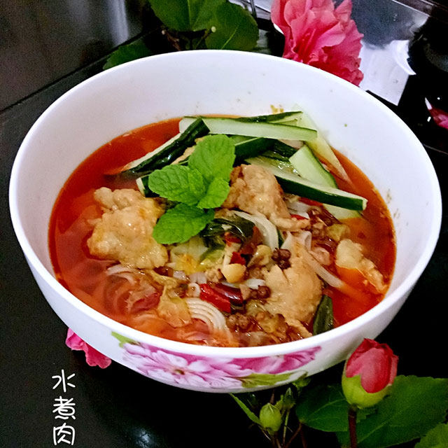 水煮肉片面