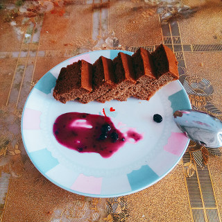 果酱蓝莓蛋糕