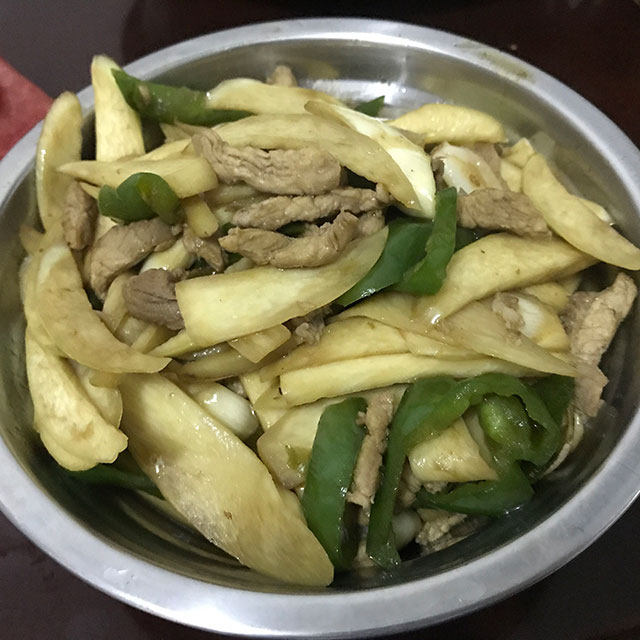 茭白瘦肉丝