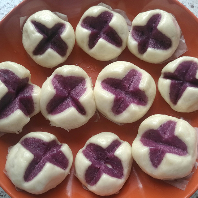 紫薯开花馍馍