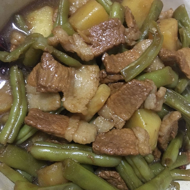 土豆豆角肉