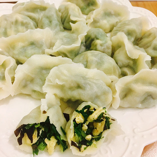 小白菜鸡蛋水饺