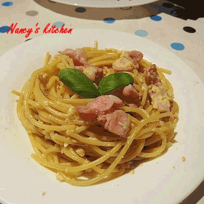 【培根蛋酱意面】spaghetti de carbonara