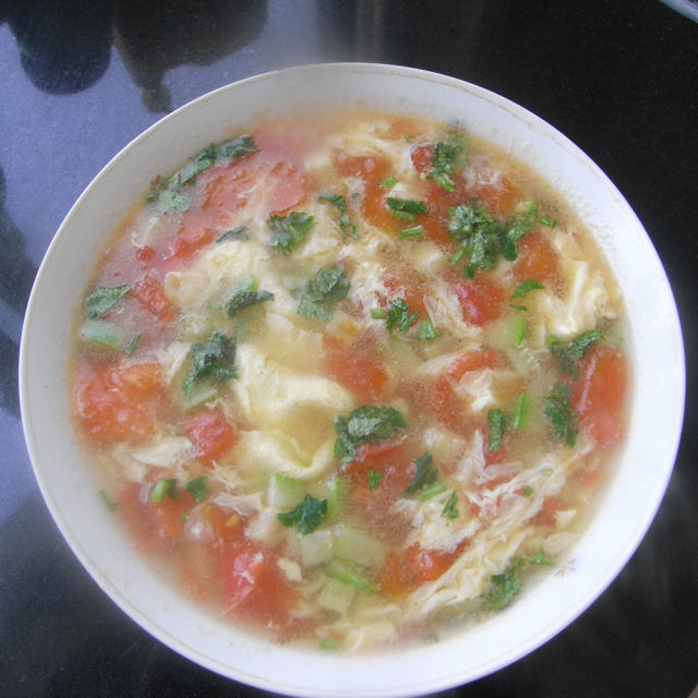 西葫芦海米鸡蛋汤