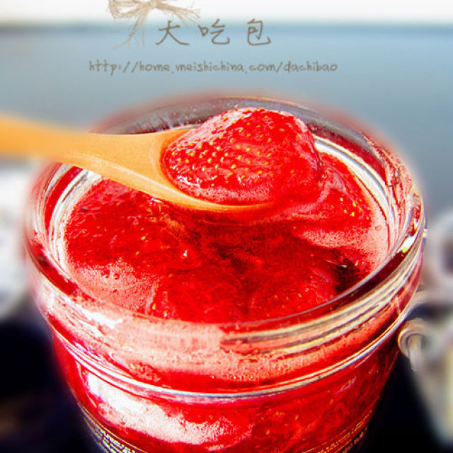 自制大果粒草莓酱