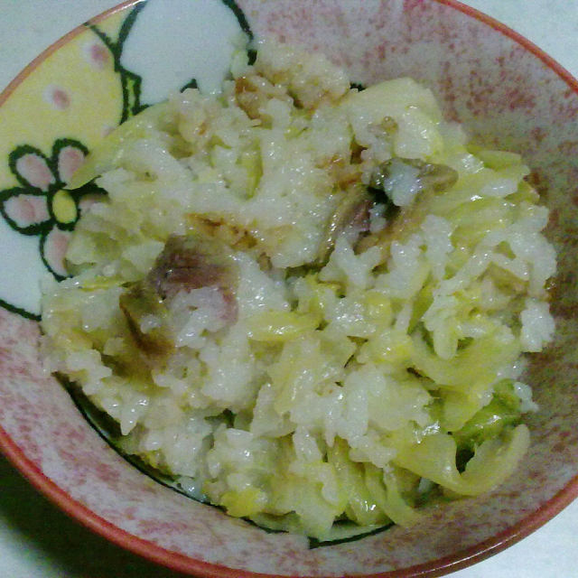 咸酸饭(咸肉包菜菜饭)
