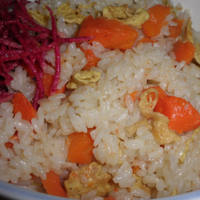 家常胡萝卜烧米饭
