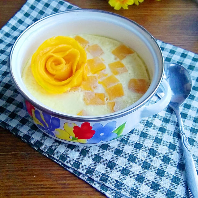 芒果牛奶炖蛋
