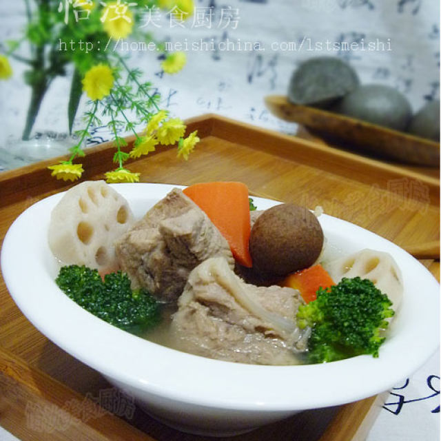 【食疗养生话汤煲】春节养生好汤---什锦脆骨汤