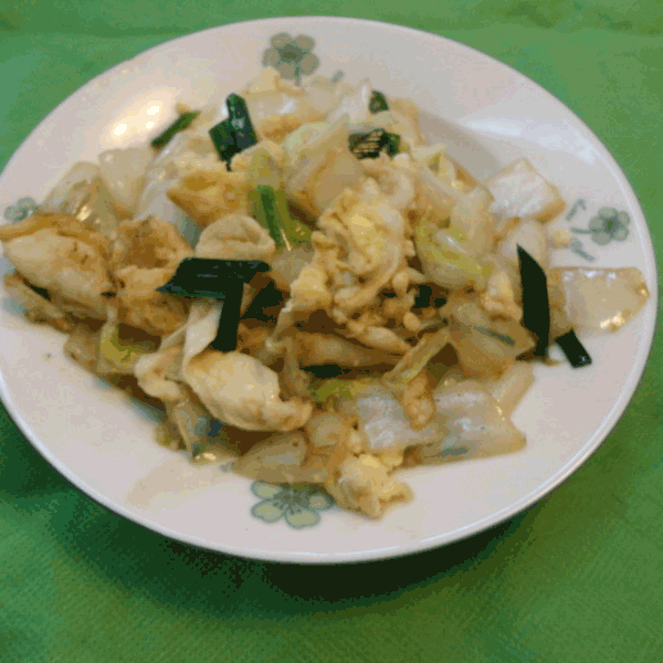 鸭蛋炒白菜