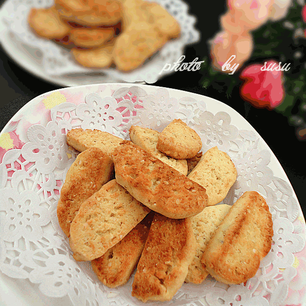 低糖豆渣芝麻饼干