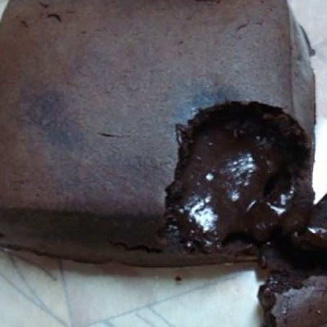 岩浆巧克力蛋糕 成功了