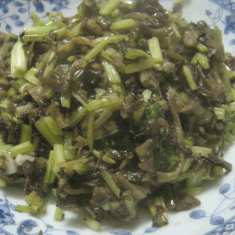 香芹炒酸菜