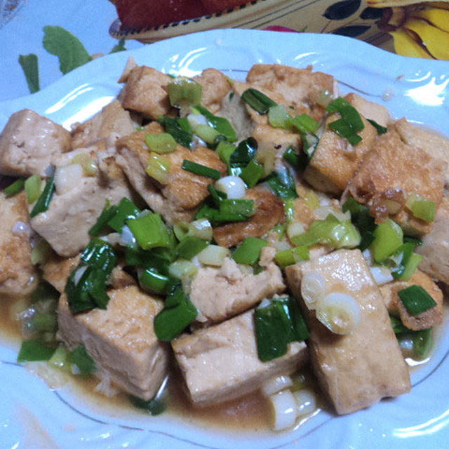 小葱炒豆腐