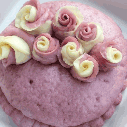 蛋糕也可以蒸出来——玫瑰花蛋糕
