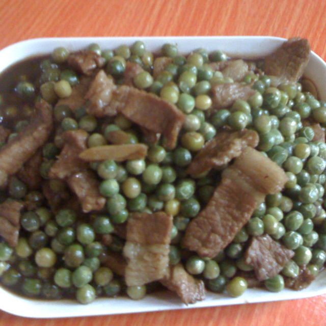 豌豆煮肉片